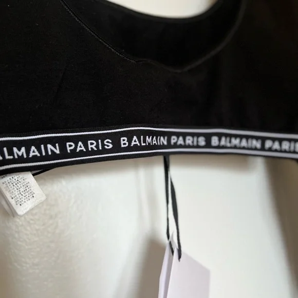 Authentic Balmain crop top in size small - Picture 3 of 11